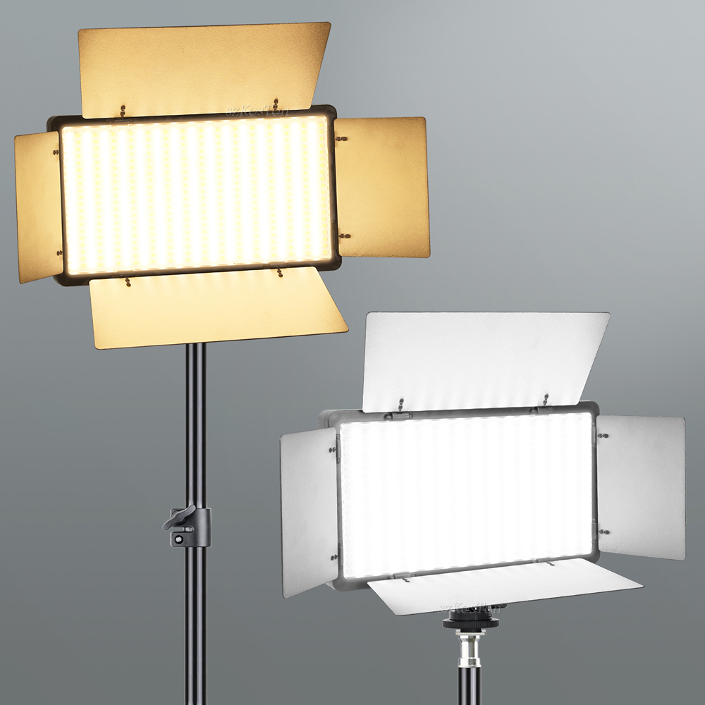 Led Light Panel Stream - LED-vullamp Videolichtpaneel Tweekleurig 3200-6500K Fotografieverlichting Live