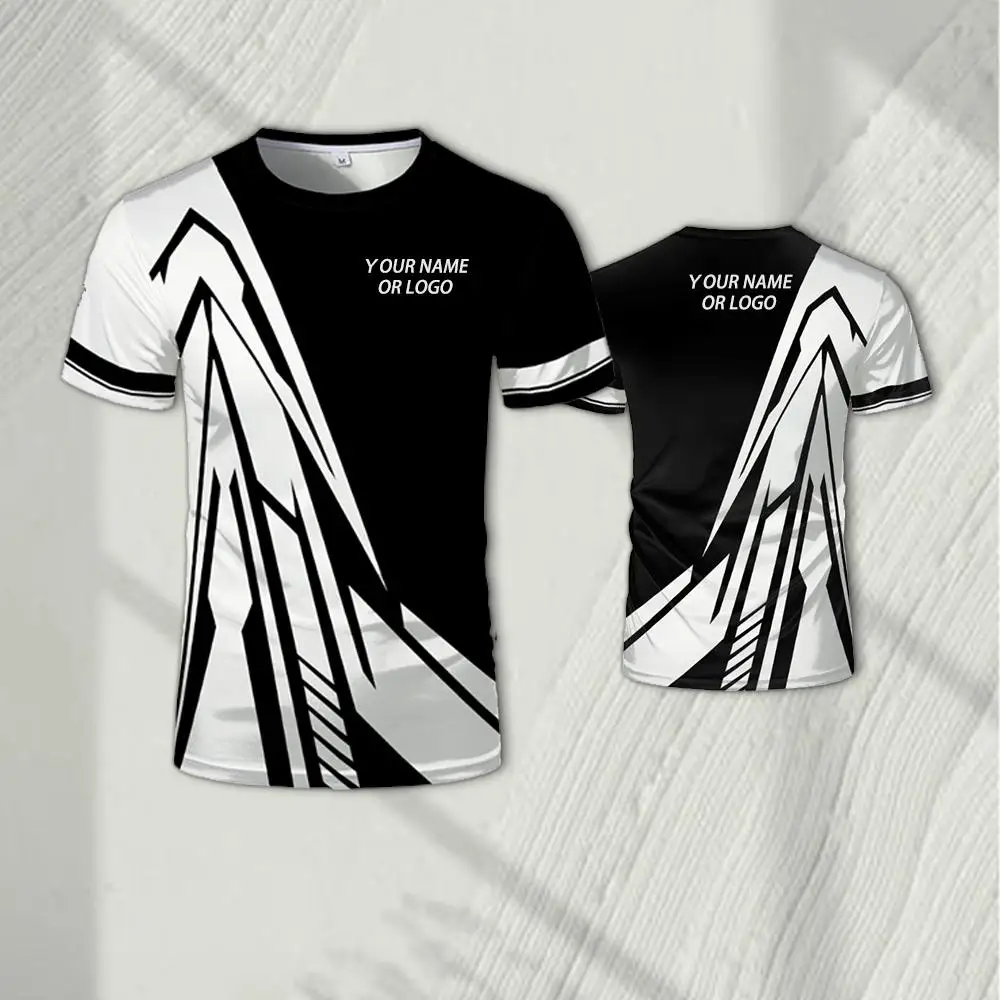 Esports Gaming Team Names - Geometrisch patroon 3D-geprint Esports-teamshirt voor heren,