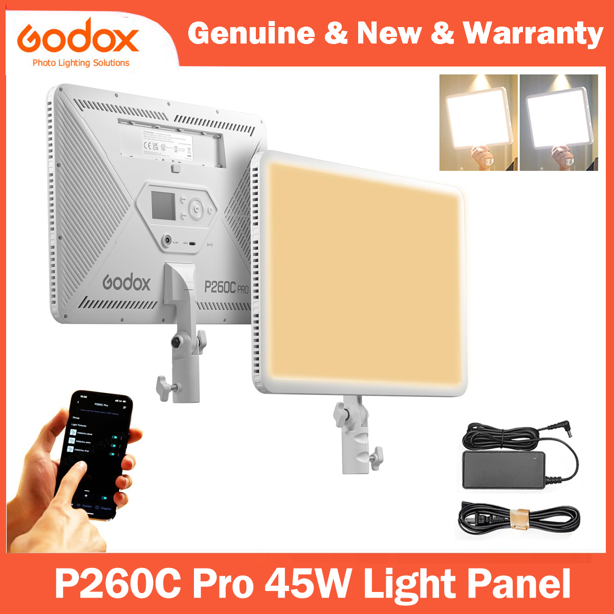Godox P260C Pro LED-videolampp - Led Light Panel Stream recensie en prijs