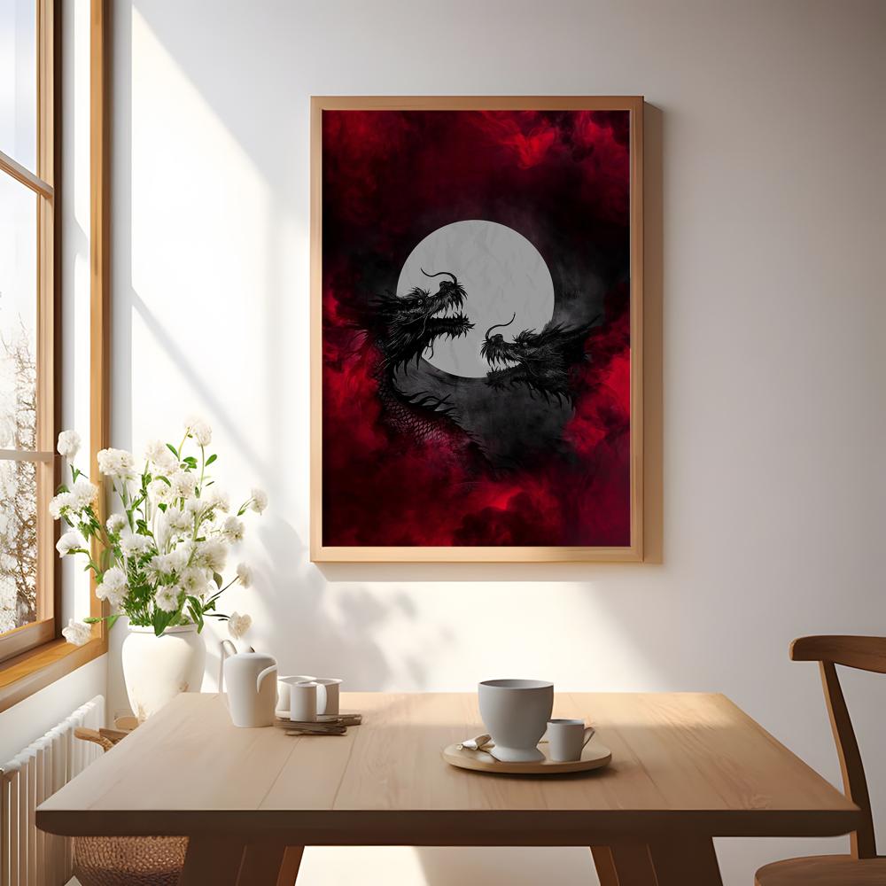Black Dragon Poster Waterdicht - Esports Gaming Wallpaper recensie en prijs